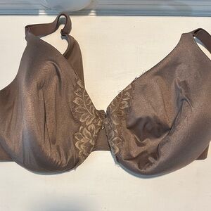 Cacique Mocha Lace Embellished Bra